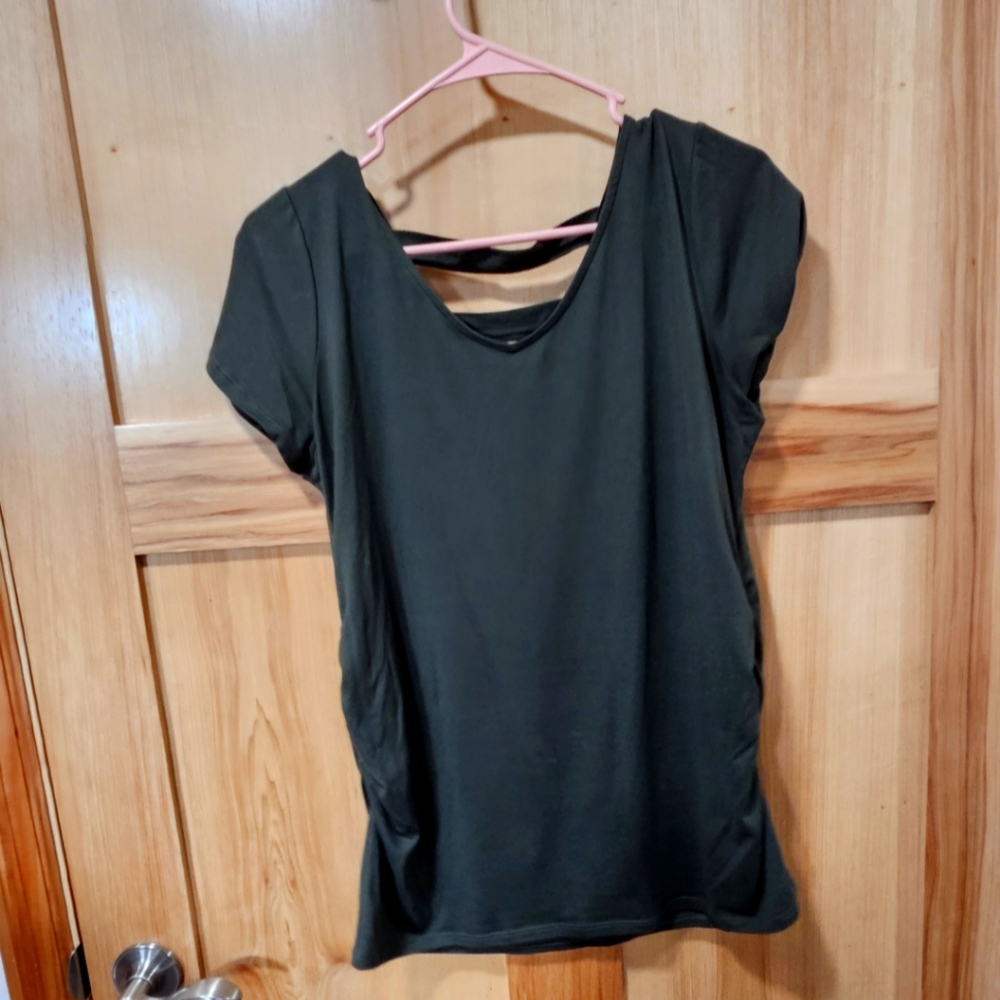 Dark green v neck